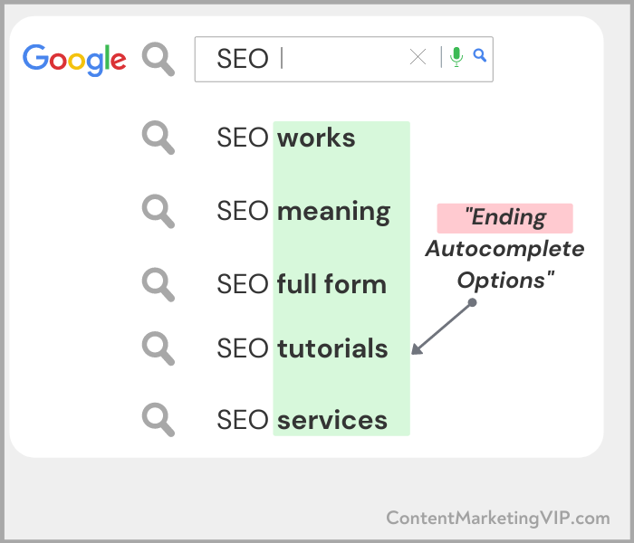 Google autocomplete for SEOs