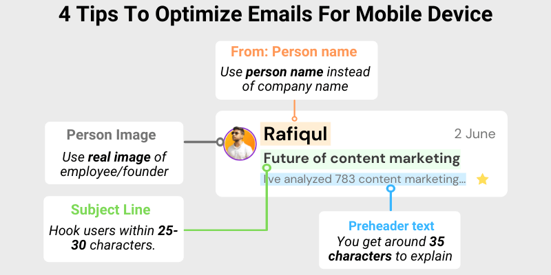 email marketing for mobile tips