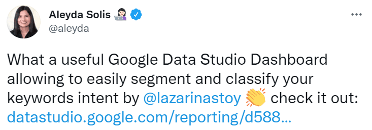 Google data studio dashboard for seo keyword research