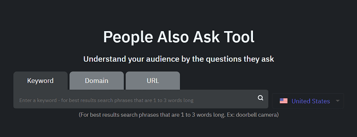 people also ask tool